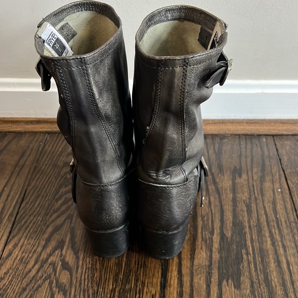 FRYE ENGINEER MOTO 7B Black/ Gold - Picture 2 of 14